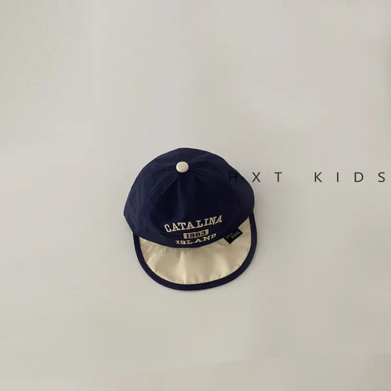 Baby Black Embroidered Baseball Cap Summer Thin Soft Bristle - Image 3