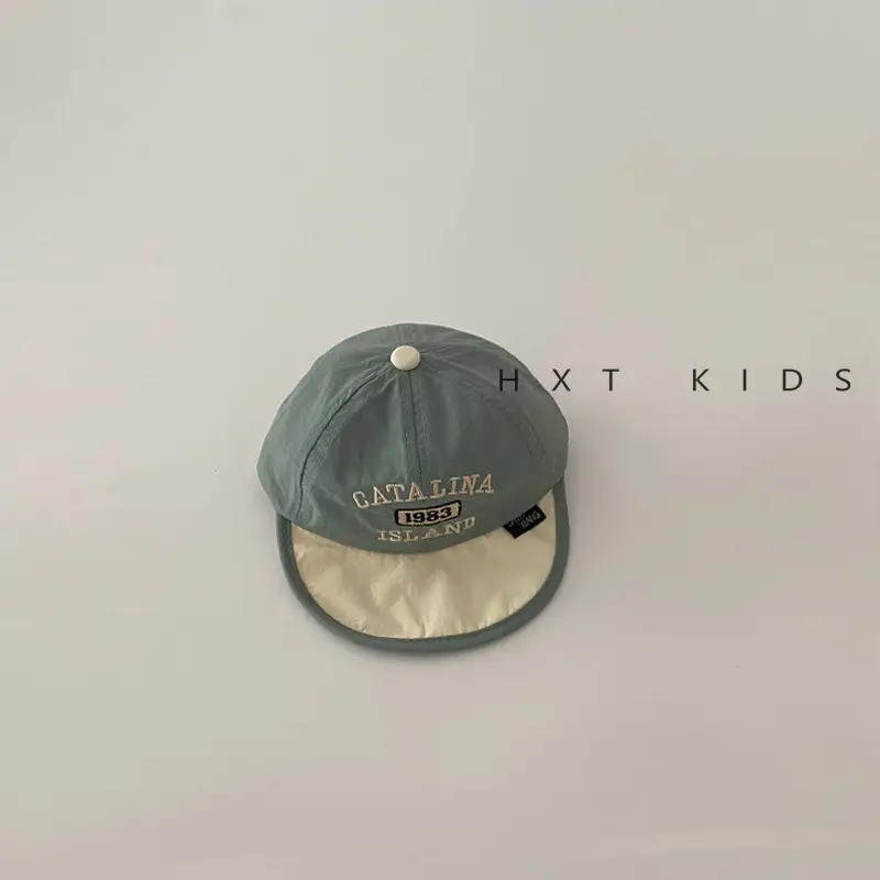 Baby Black Embroidered Baseball Cap Summer Thin Soft Bristle - Image 5