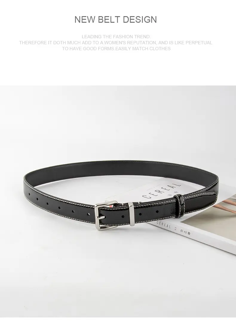 Women Genuine Leather Paint Belt Vintage Decorative Suit Jeans Top Layer Cowhide Belt Women Wholesale in stock — feature 12