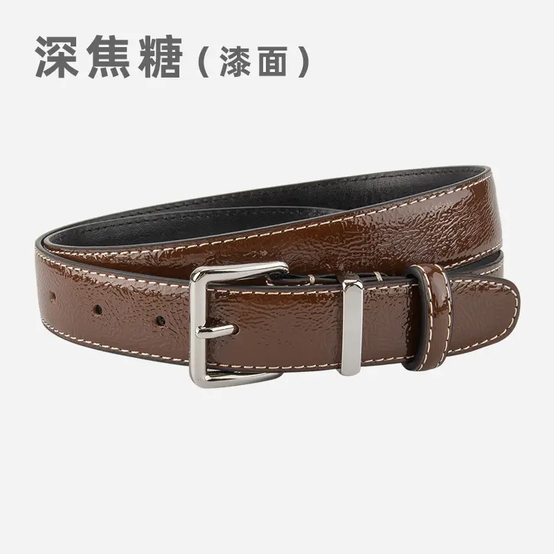 Women Genuine Leather Paint Belt Vintage Decorative Suit Jeans Top Layer Cowhide Belt Women Wholesale in stock - Image 12