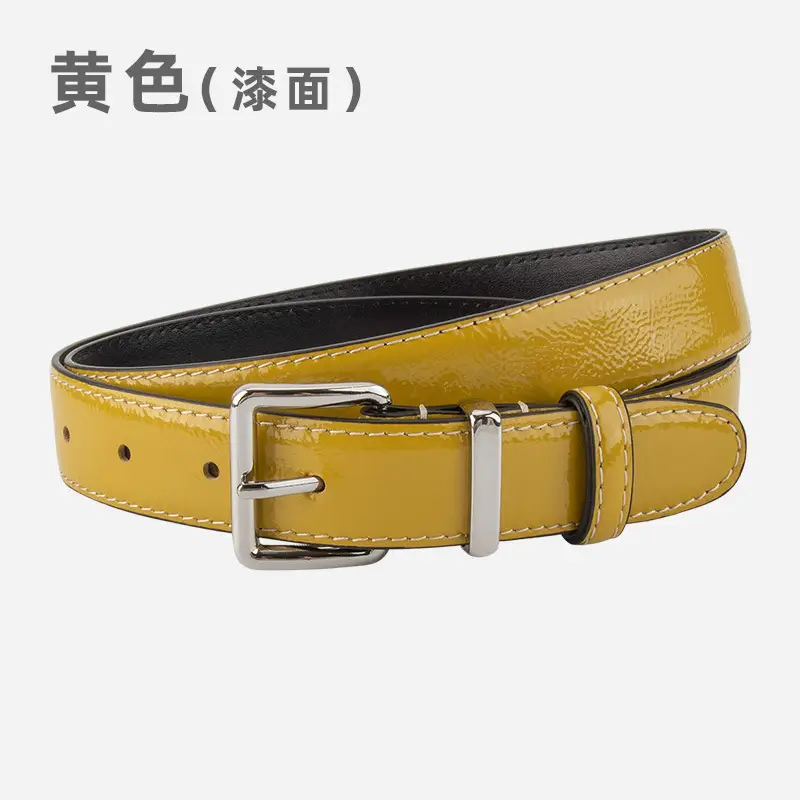Women Genuine Leather Paint Belt Vintage Decorative Suit Jeans Top Layer Cowhide Belt Women Wholesale in stock - Image 4