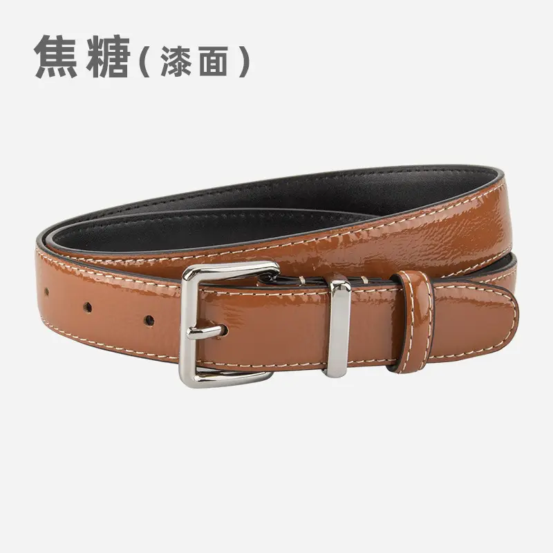Women Genuine Leather Paint Belt Vintage Decorative Suit Jeans Top Layer Cowhide Belt Women Wholesale in stock - Image 5