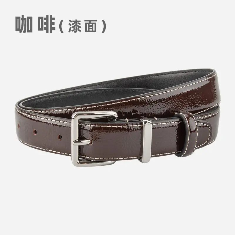 Women Genuine Leather Paint Belt Vintage Decorative Suit Jeans Top Layer Cowhide Belt Women Wholesale in stock - Image 6