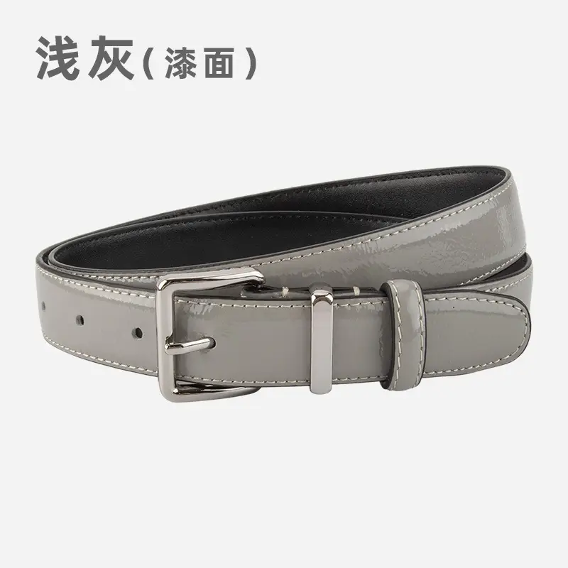 Women Genuine Leather Paint Belt Vintage Decorative Suit Jeans Top Layer Cowhide Belt Women Wholesale in stock - Image 9