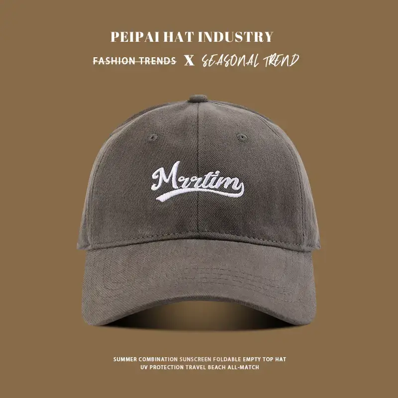 Men's Red Embroidered Baseball Cap Meeting White - Image 7