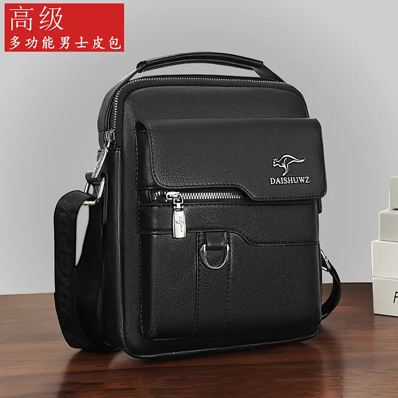 Kangaroo Genuine Leather Crossbody Bag for Men - Image 5
