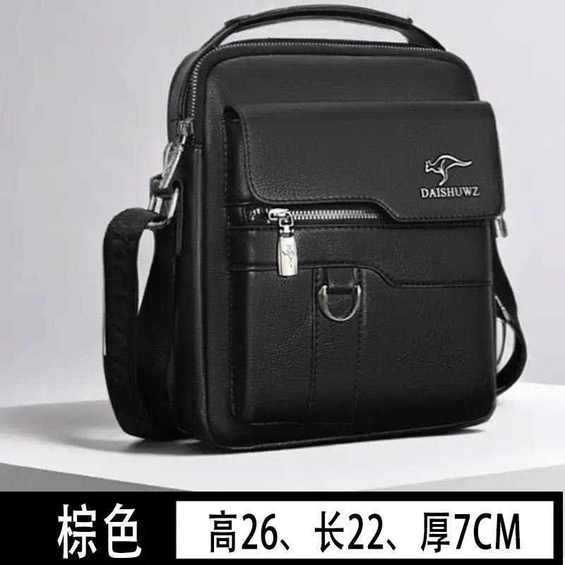 Kangaroo Genuine Leather Crossbody Bag for Men - Image 6