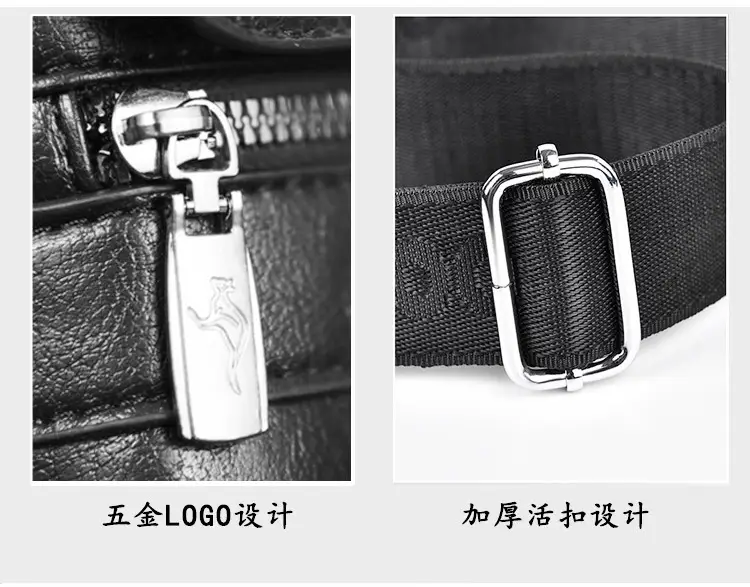 Kangaroo Genuine Leather Crossbody Bag for Men — feature 12