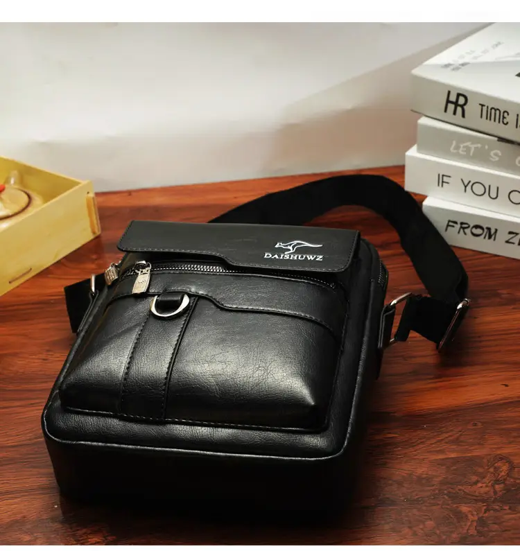 Kangaroo Genuine Leather Crossbody Bag for Men — feature 15