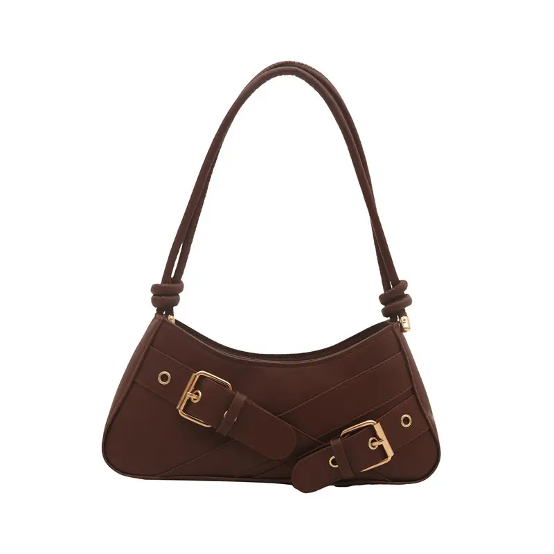 2025 Women's Silver One Shoulder Bag with Buckle Strap - Image 12