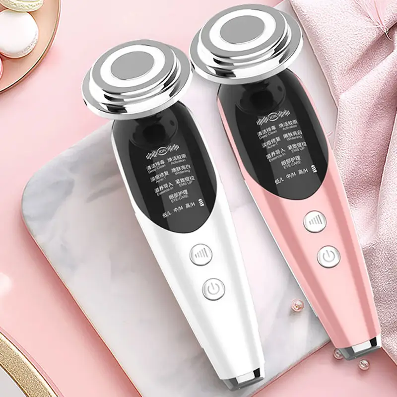 Beauty instrument introduction instrument with EMS ion facial color light beauty instrument skin care instrument micro current red light skin rejuvenation