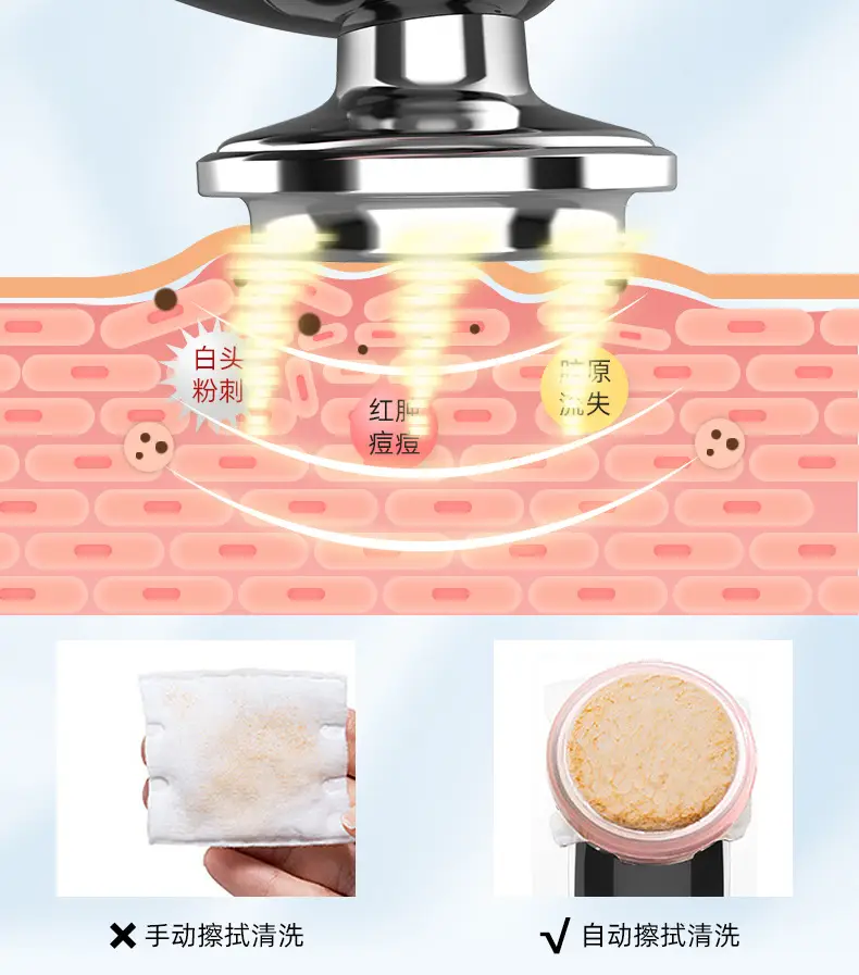 Beauty instrument introduction instrument with EMS ion facial color light beauty instrument skin care instrument micro current red light skin rejuvenation — feature 10