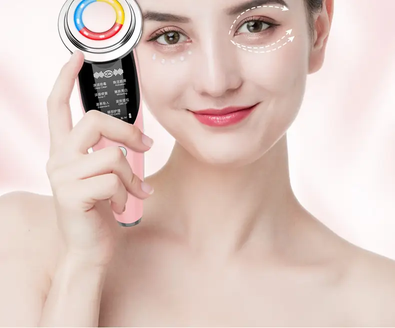 Beauty instrument introduction instrument with EMS ion facial color light beauty instrument skin care instrument micro current red light skin rejuvenation — feature 20