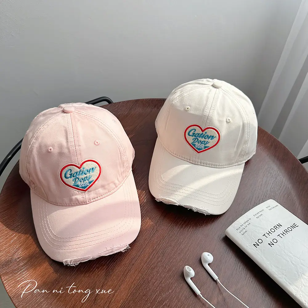 Korean Style Yellow Heart Cap for Girls Boys - Image 11