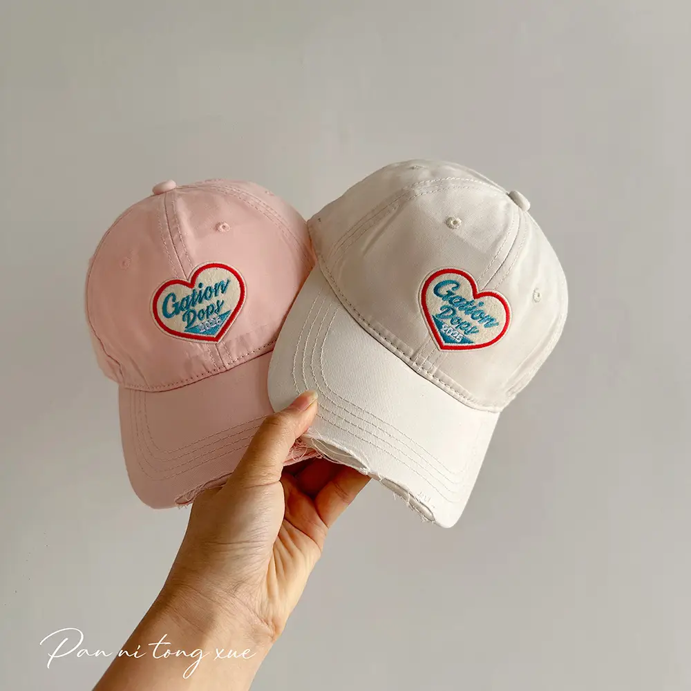 Korean Style Yellow Heart Cap for Girls Boys — feature 25