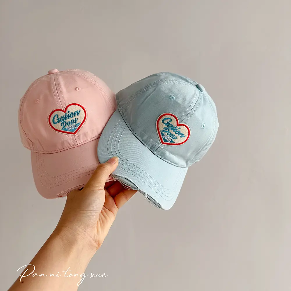 Korean Style Yellow Heart Cap for Girls Boys — feature 26