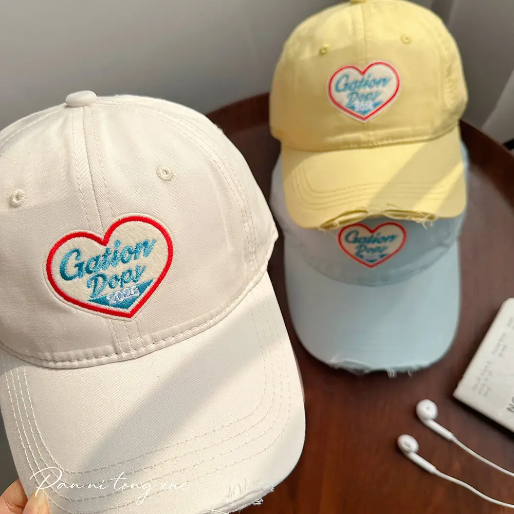 Korean Style Yellow Heart Cap for Girls Boys — feature 27