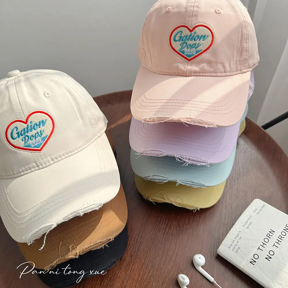 Korean Style Yellow Heart Cap for Girls Boys — feature 28