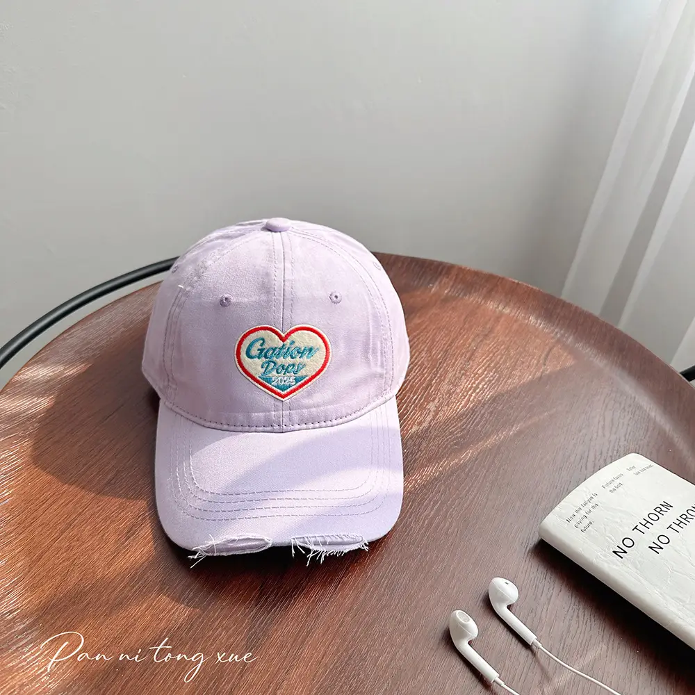Korean Style Yellow Heart Cap for Girls Boys — feature 31