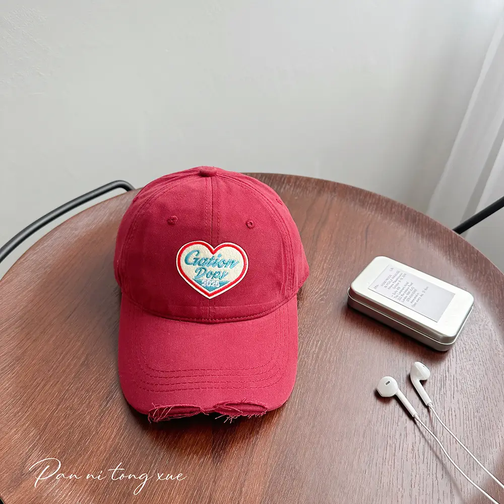 Korean Style Yellow Heart Cap for Girls Boys - Image 4