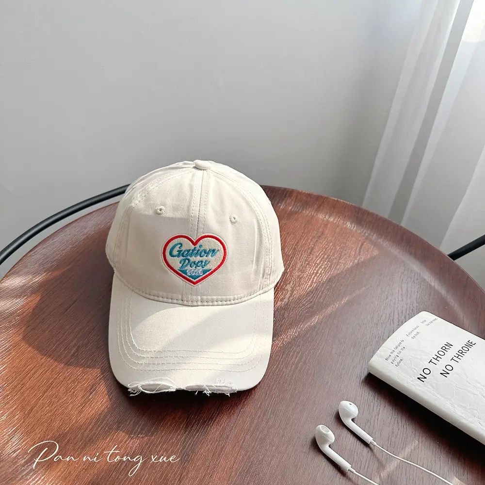 Korean Style Yellow Heart Cap for Girls Boys - Image 5