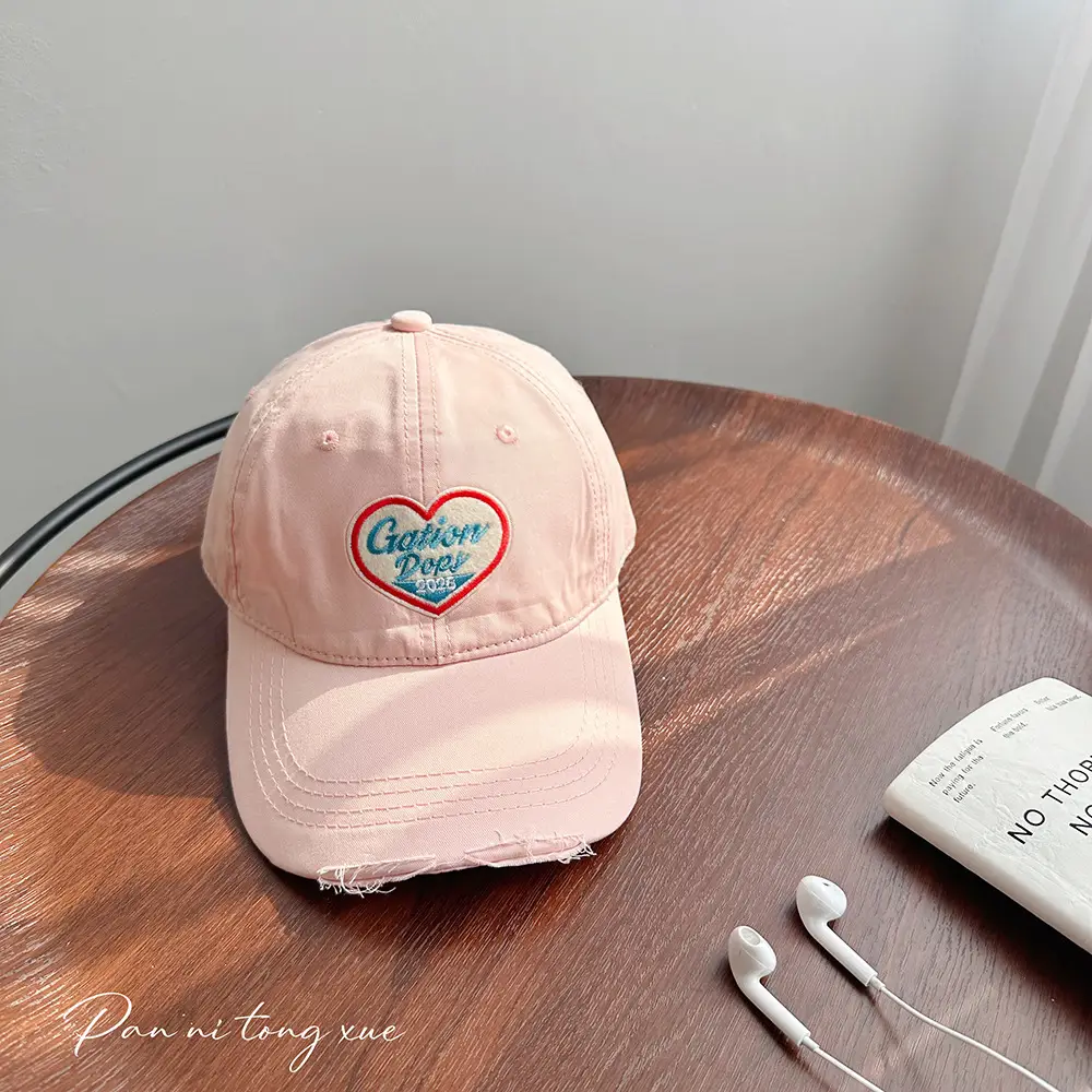 Korean Style Yellow Heart Cap for Girls Boys - Image 6