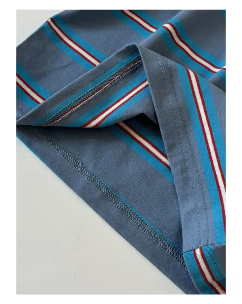 Boys Striped Cotton T-Shirt 2026 Spring — feature 16