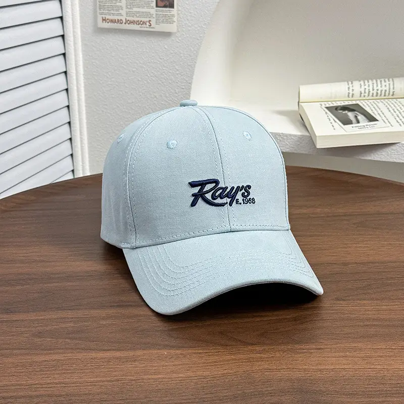 Women's Light Gray Baseball Cap with Wide Brim 2025