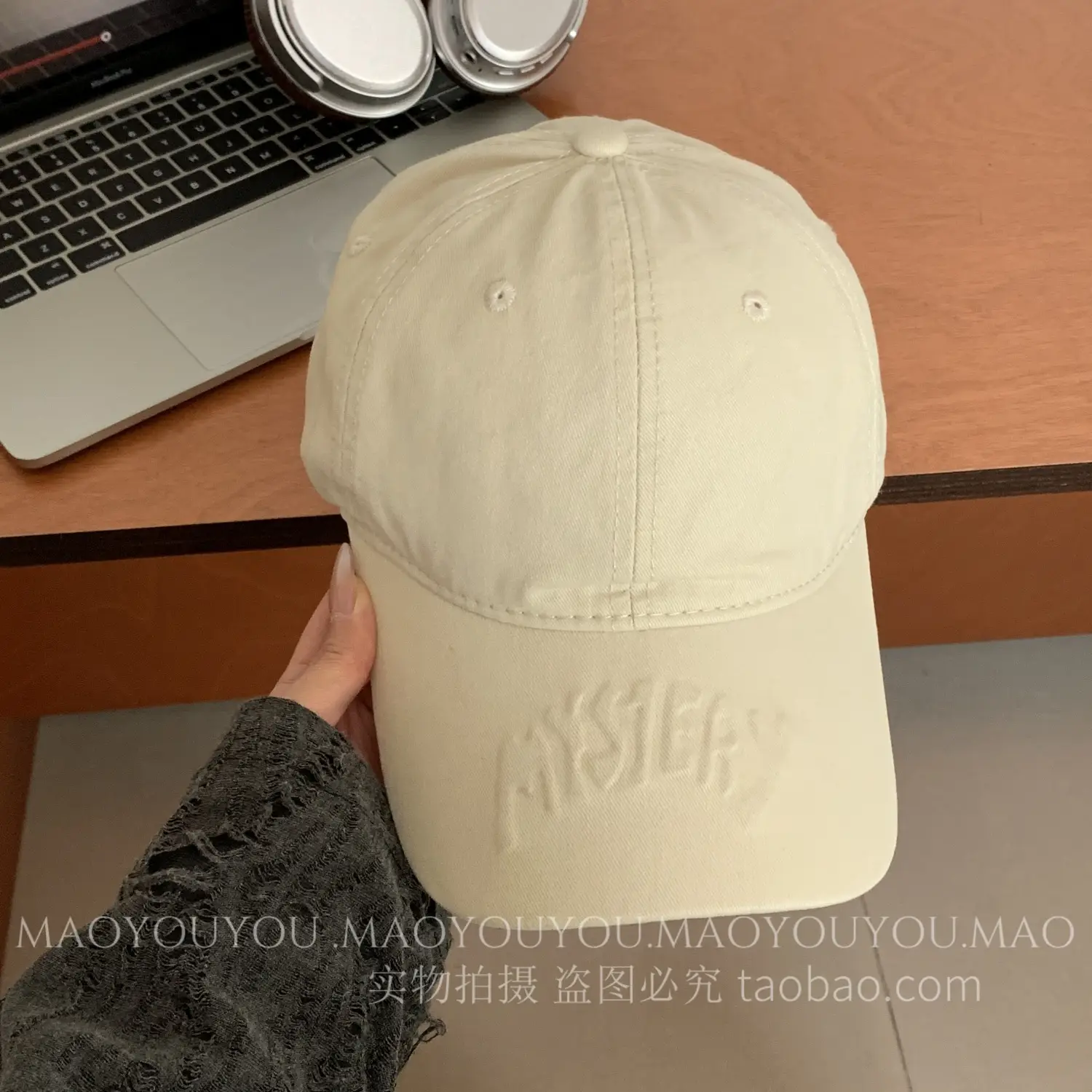 Women Men Embroidered Cotton Cap Pink - Image 2