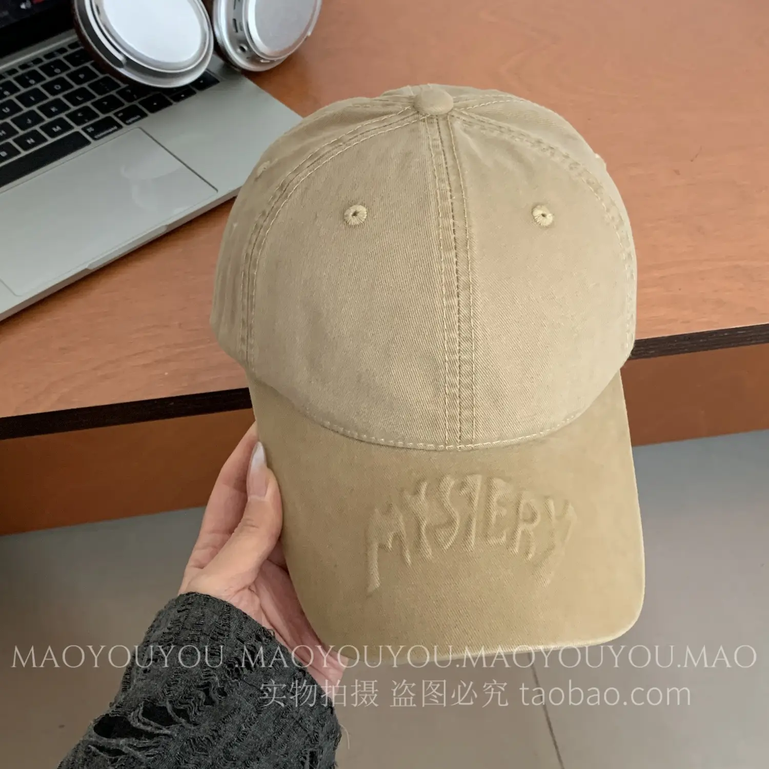 Women Men Embroidered Cotton Cap Pink - Image 3