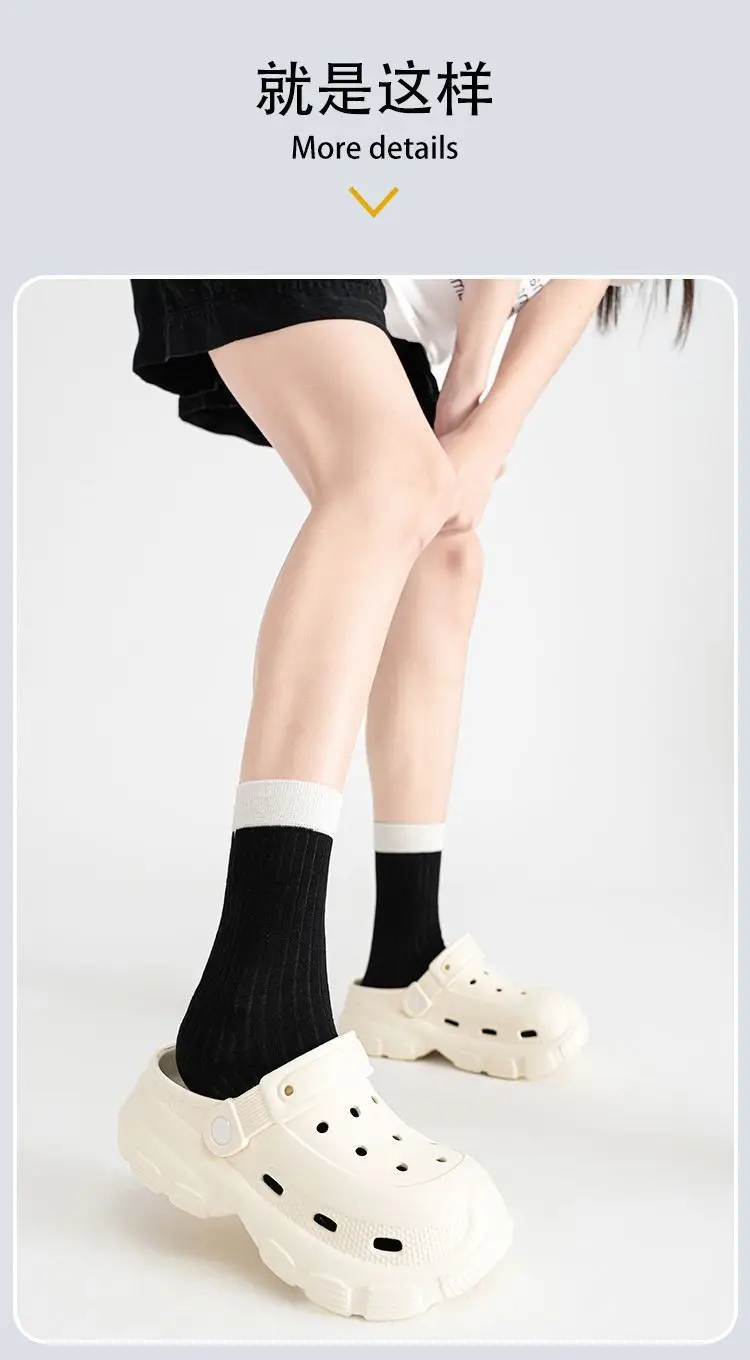 2025 Summer Women's Pink Pearl Clogs with Thick Sole — feature 16