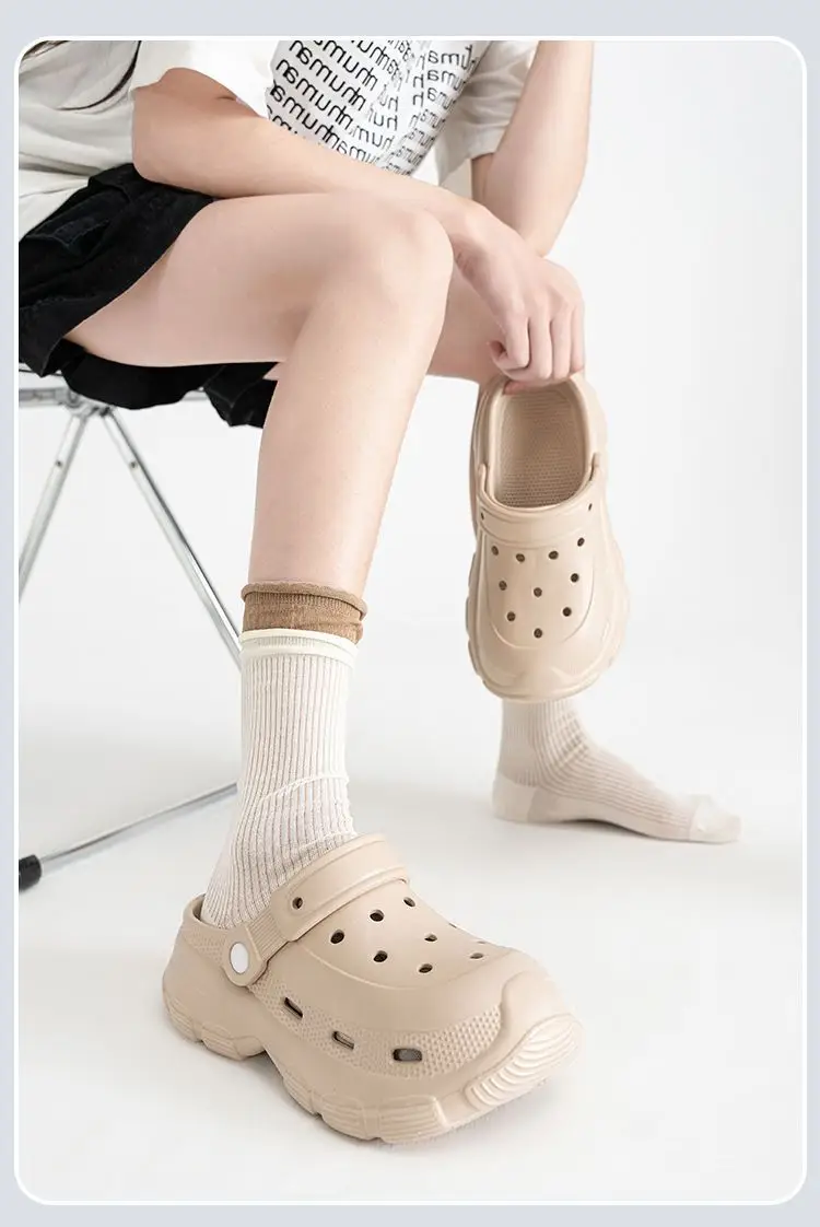 2025 Summer Women's Pink Pearl Clogs with Thick Sole — feature 17