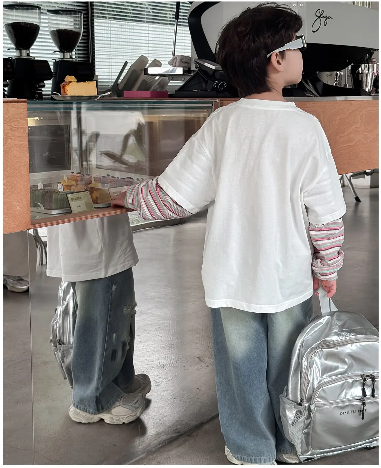 2025 Boys Love Print Top T-Shirt Fake Two-Piece — feature 21