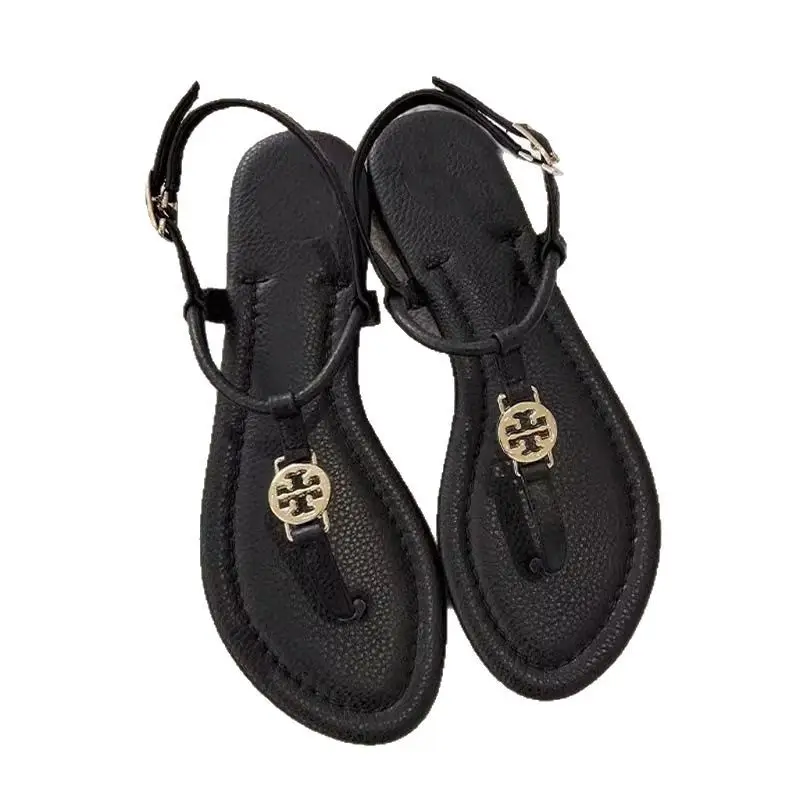 2026 Summer New Style Thong Sandals for Women, Flat-Soled, Niche, Versatile, Fashionable Roman-Style Flip-Flop Sandals