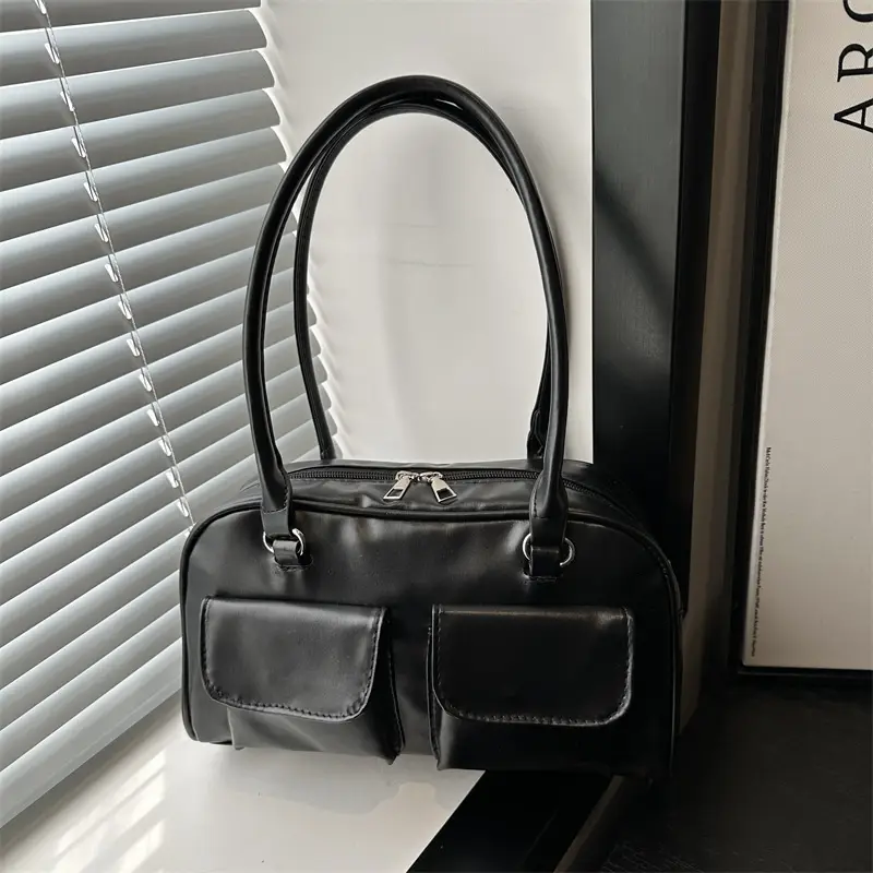 2025 White Neon Double Pocket Shoulder Bag - Image 7