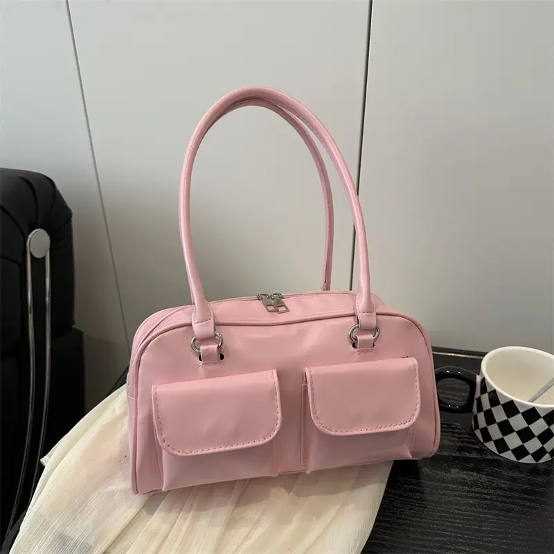 2025 White Neon Double Pocket Shoulder Bag - Image 8
