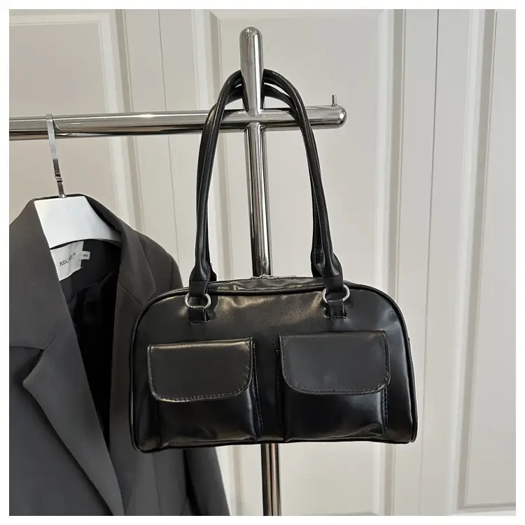 2025 White Neon Double Pocket Shoulder Bag — feature 21
