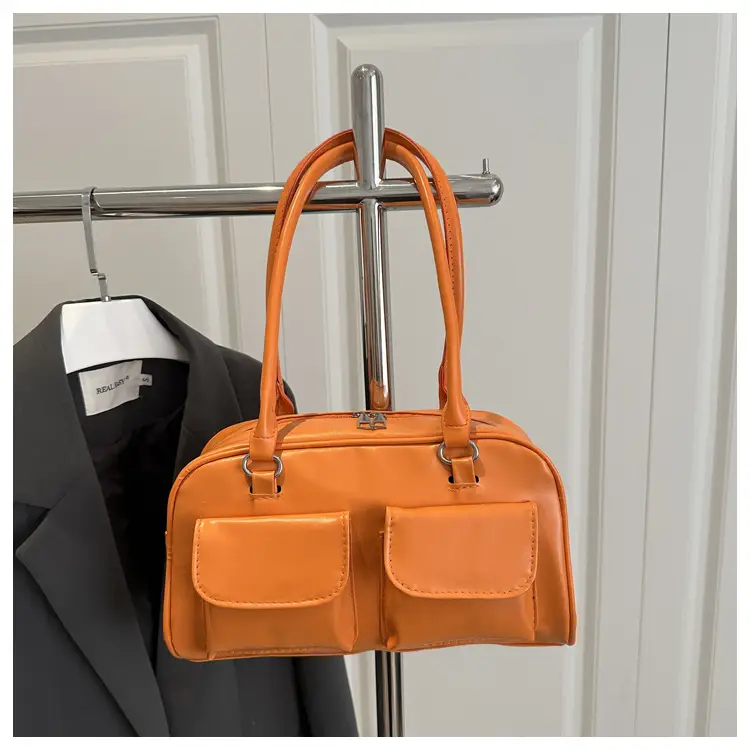 2025 White Neon Double Pocket Shoulder Bag — feature 22
