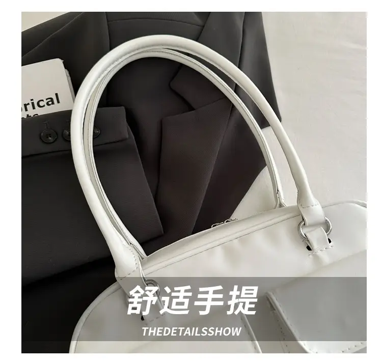 2025 White Neon Double Pocket Shoulder Bag — feature 3