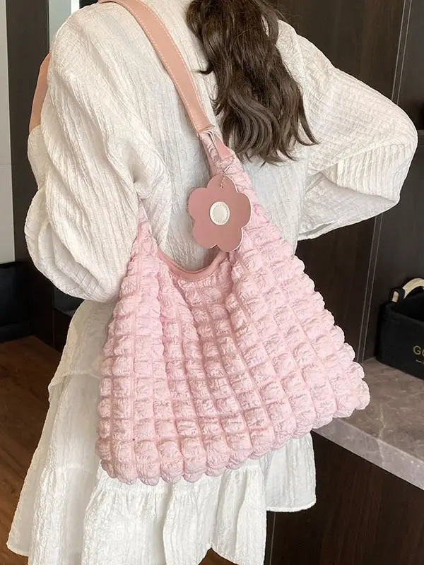 2025 Bubble Pleated Shoulder Crossbody Bag Women - Image 9