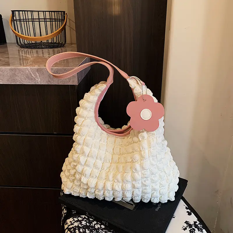 2025 Bubble Pleated Shoulder Crossbody Bag Women - Image 4