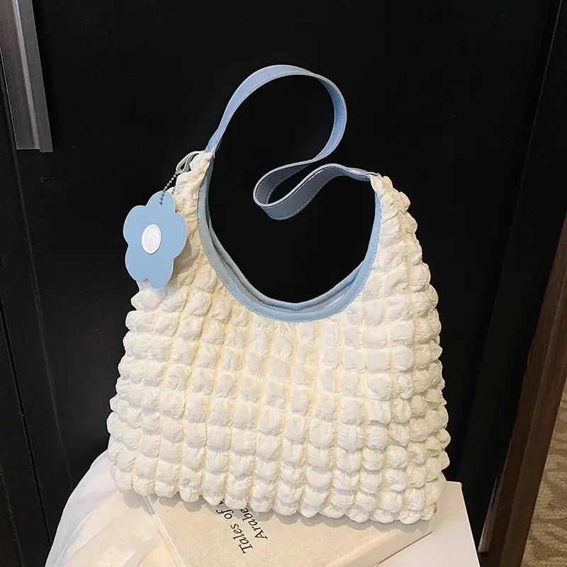2025 Bubble Pleated Shoulder Crossbody Bag Women - Image 5