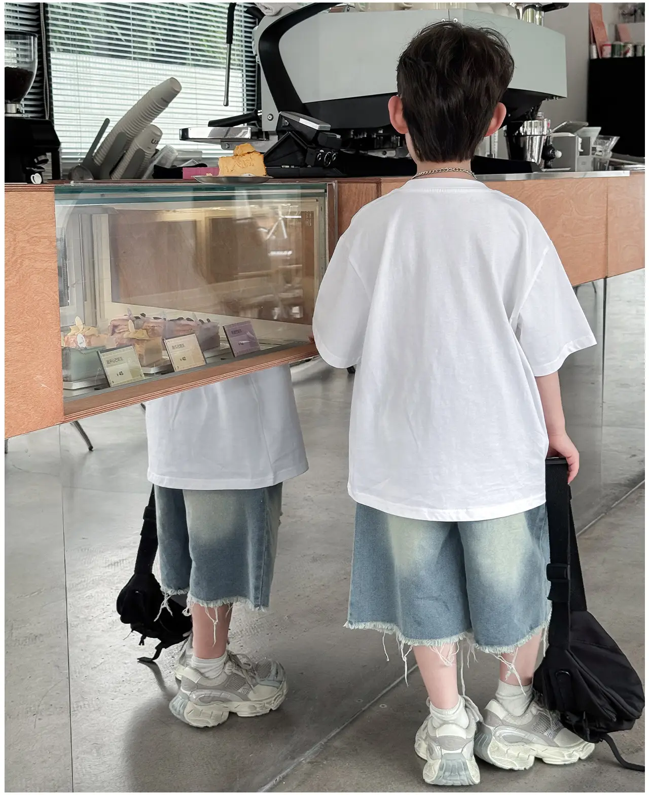 2025 Boys Letter Print T-Shirt White Cool Style — feature 25