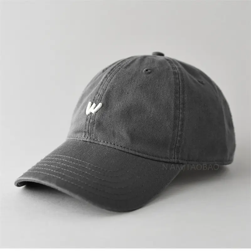 Men's Burgundy Embroidered Baseball Cap with Logo - Image 8