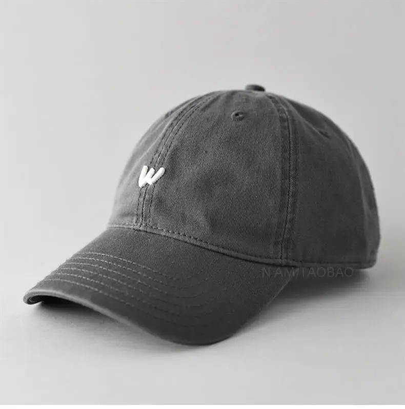 Men's Burgundy Embroidered Baseball Cap with Logo — feature 1