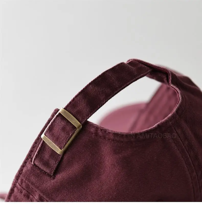Men's Burgundy Embroidered Baseball Cap with Logo — feature 16