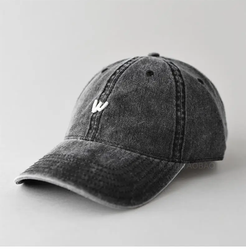 Men's Burgundy Embroidered Baseball Cap with Logo — feature 5