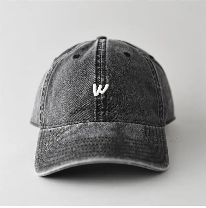 Men's Burgundy Embroidered Baseball Cap with Logo — feature 9