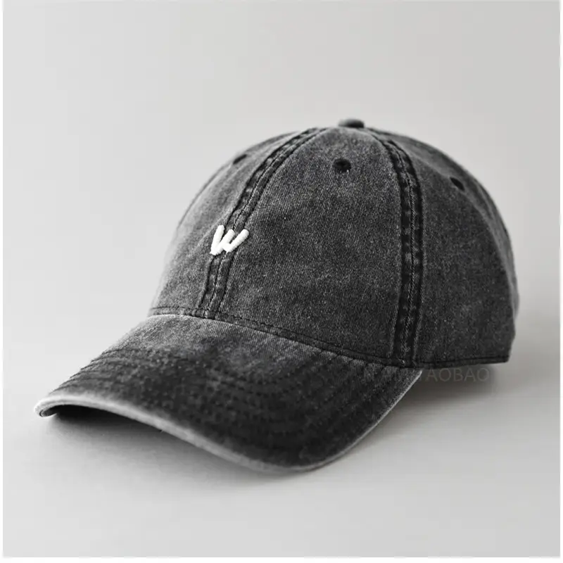Men's Burgundy Embroidered Baseball Cap with Logo - Image 5