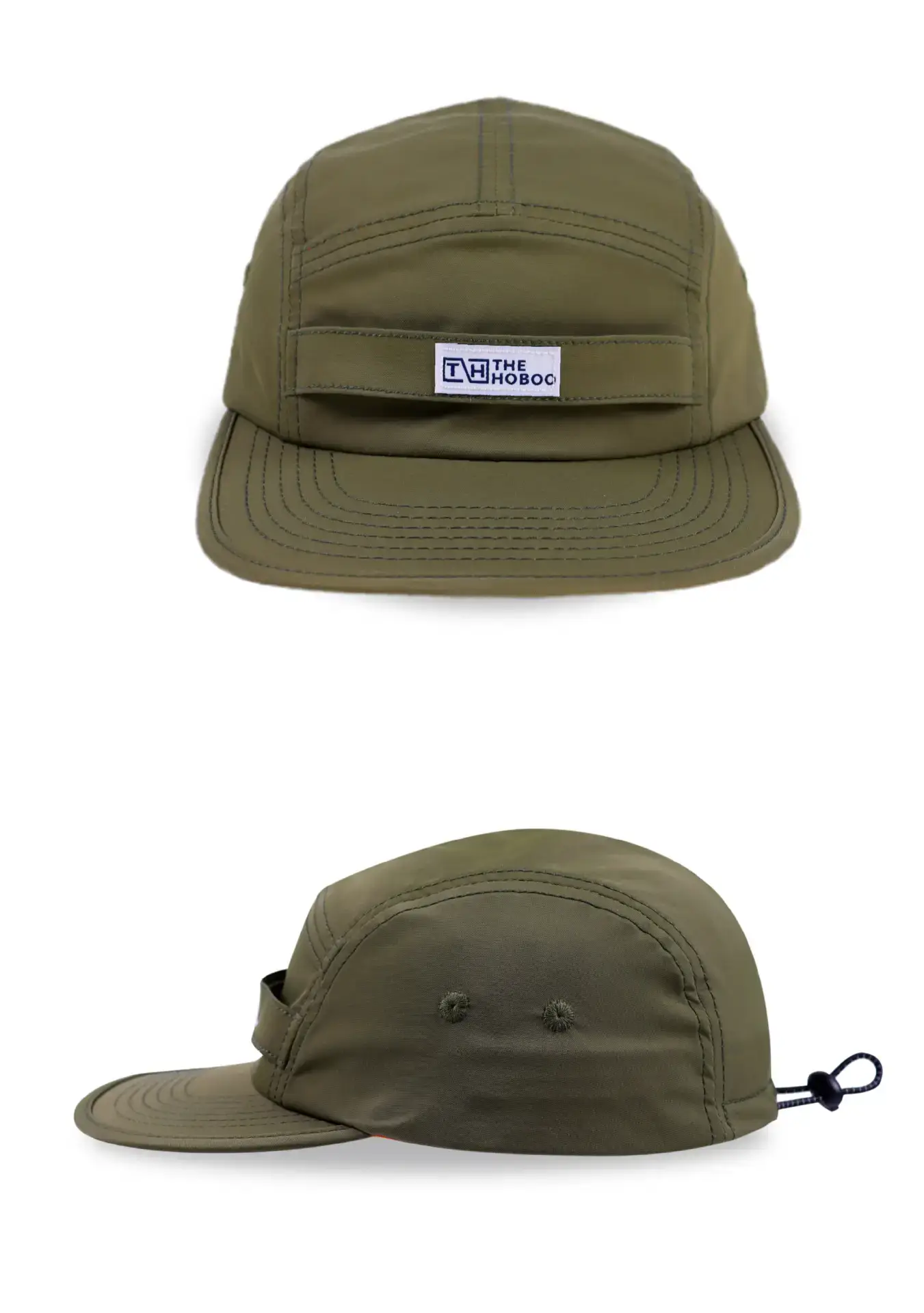 Green Flat-Brim Baseball Cap for Women & Men — feature 6